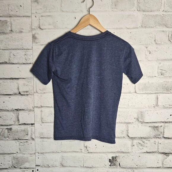 50/50 Blend Short Sleeve Screen Print Blue - Picture 3 of 6